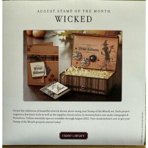 CTMH My Acrylix S1108 WICKED Hats off to you‎ BROOM Have a Wicked Halloween CAT